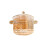 High quality borosilicate glass pot with lid 1