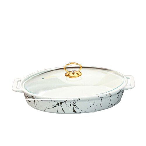 Ceramic oval soup pot