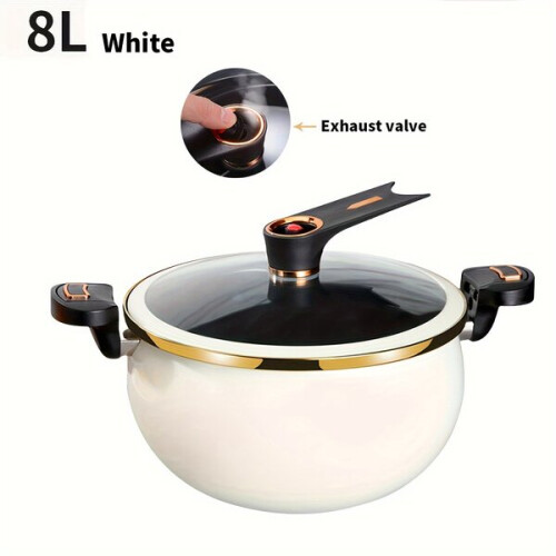 8L cast iron pot with coating