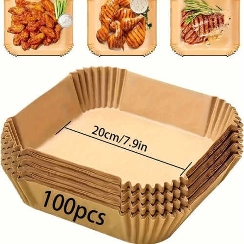 doublures en papier pour friteuse à air
