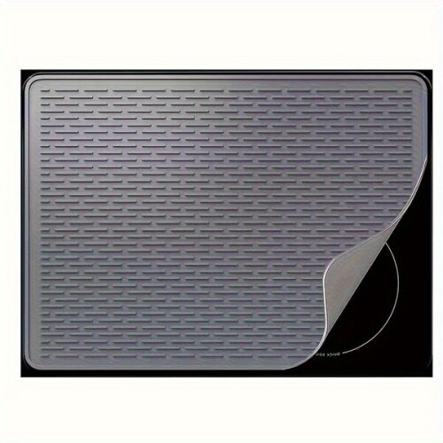 Silicone stove cover and dish drying mat.