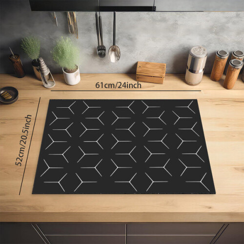 Non-slip induction hob mat