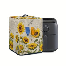 Airfryerhoes met zonnebloemmotief