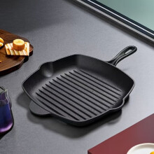 Rechthoekige gietijzeren grillpan