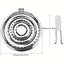 Double heat diffuser steel