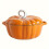 Cast iron enameled pumpkin pot 1
