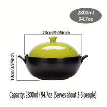 Casseruola in ceramica per forno a gas