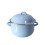 Enameled porcelain pot with lid 1