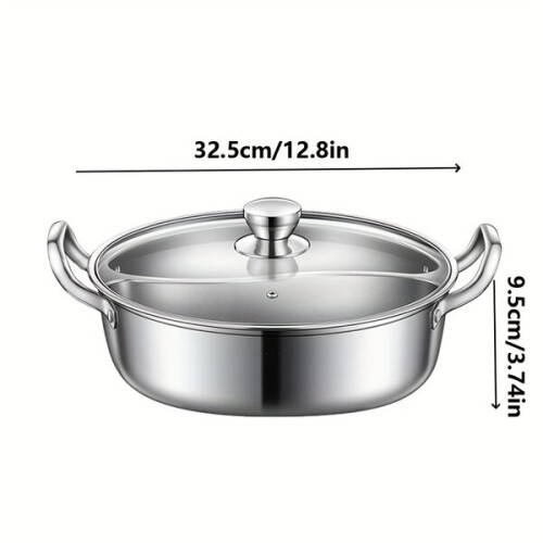 Shabu-Shabu-Topf aus Edelstahl