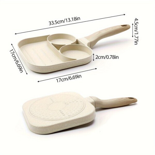 3-in-1-Antihaft-Aluminiumpfanne