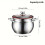 1 pc., thickened large capacity stainless steel two-ear soup ladle 1