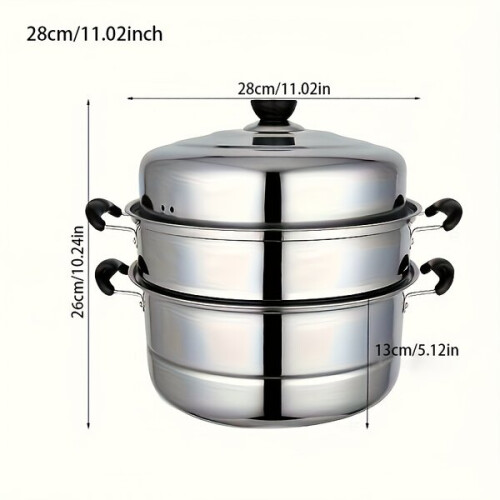 Stainless steel steamer set