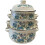 Emaille-Topf-Set, 3-teilig – Blumendesign 1