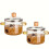Borosilicate glass casserole with lid 1