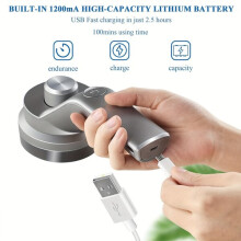 Electric fabric lint remover with USB charging.