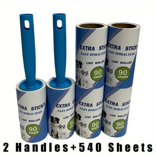 8pcs Sticky Lint Remover Set 540 Sheets