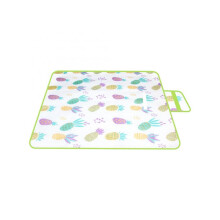39"x59" Pineapple Picnic Blanket, Foldable Waterproof Sand-Free Camping Mat with Carry Strap, Lightweight Beach Mat for Travel, Spring Summer
