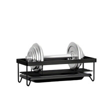 Metalen organizer voor de gootsteen – voor een dweil en spons.