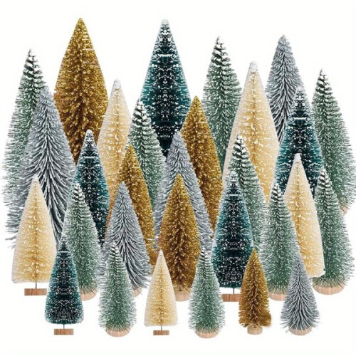Artificial mini Christmas trees