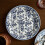 Ceramic retro plate with flowers 1
