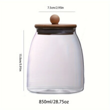 Glass container with lid