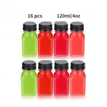 Plastic juice bottles with stoppers
