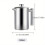 Stainless steel coffee maker with press 1