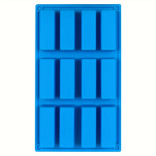 1/2/3 moules en silicone rectangulaires à 12 cavités pour barres de granola