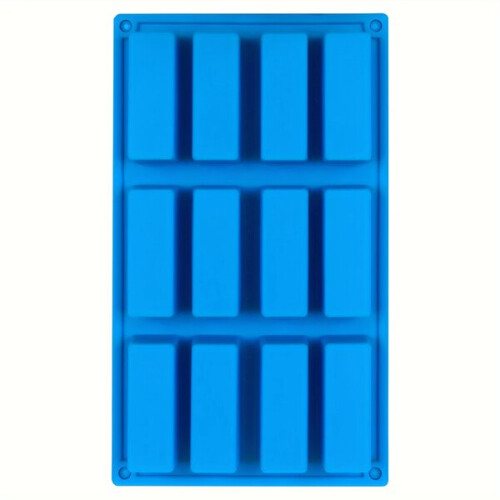 1/2/3 pcs Large 12-cavity rectangular granola bar silicone mold