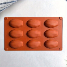 Moule en silicone pour biscuits au chocolat en forme de coquillage, 9 pièces, 1/2/3 pièces