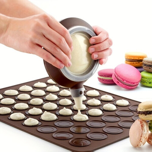 Kit pour macarons : tapis et moule en silicone