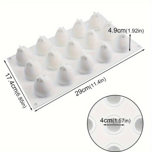 Moule à fraises en silicone