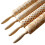 Wooden rolling pin with rose pattern for dough 1