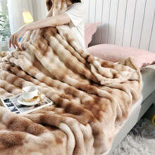coperta in pelliccia sintetica