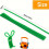 Set groene chenille draaistokjes 1