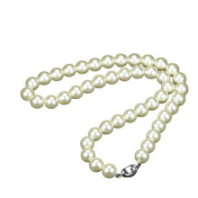 White pearl necklace for women