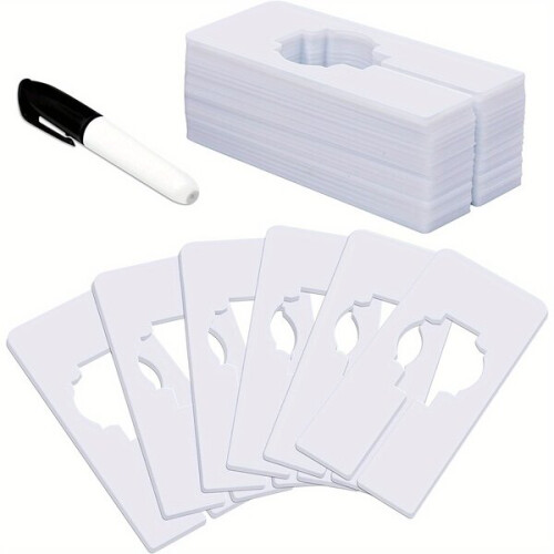 Plastic cabinet dividers with pen