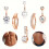 6-piece belly piercing set 1