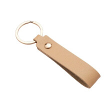 Faux leather key chain