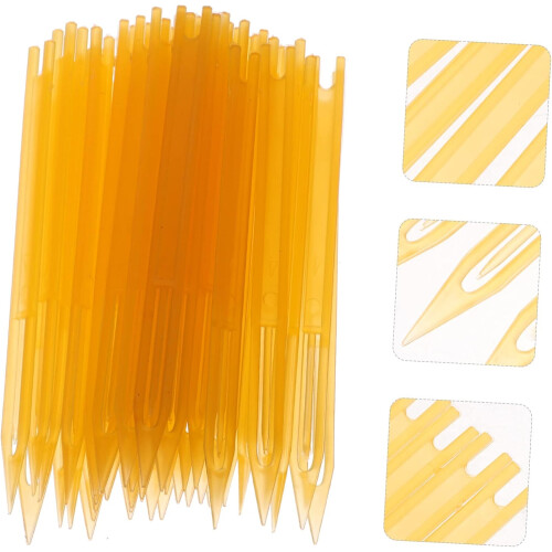 40pcs Repairing Shuttles Fishnet Weaving Shuttles Practical Plastic Mending Tools for Restoration 2