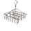 Stainless steel clothespin hanger 1