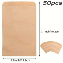 Natural Kraft Paper Food Bags