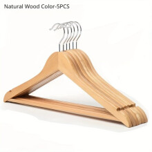 Wooden hangers with groove