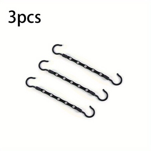Ruimtebesparende plastic hangers