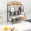 Foldable two-tier shelf 1