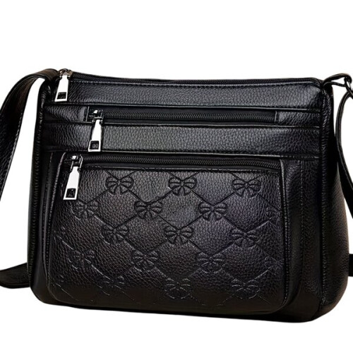 Soft faux leather handbag