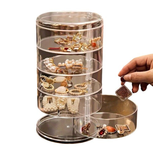 5-layer rotating jewelry organizer