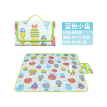 (Blue, 200*200cm/78.74*78.74in) (Blue, 200*200cm/78.74*78.74in) Large Portable Waterproof Picnic Blanket Travel Outdoor Tent Camping Mat Beach