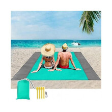 Picnic Blanket 200x145cm Waterproof Beach Blanket, Beach Mat 4 Fixed Angle Beach Blanket No Sand/beach