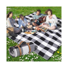 80”x 80” Picnic Blanket Extra Large, Waterproof and Foldable Beach Blanket, 3-Layer Outdoor Blanket for 6 to 8 Adults